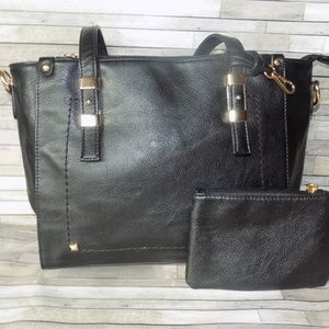 Black Leather Purse